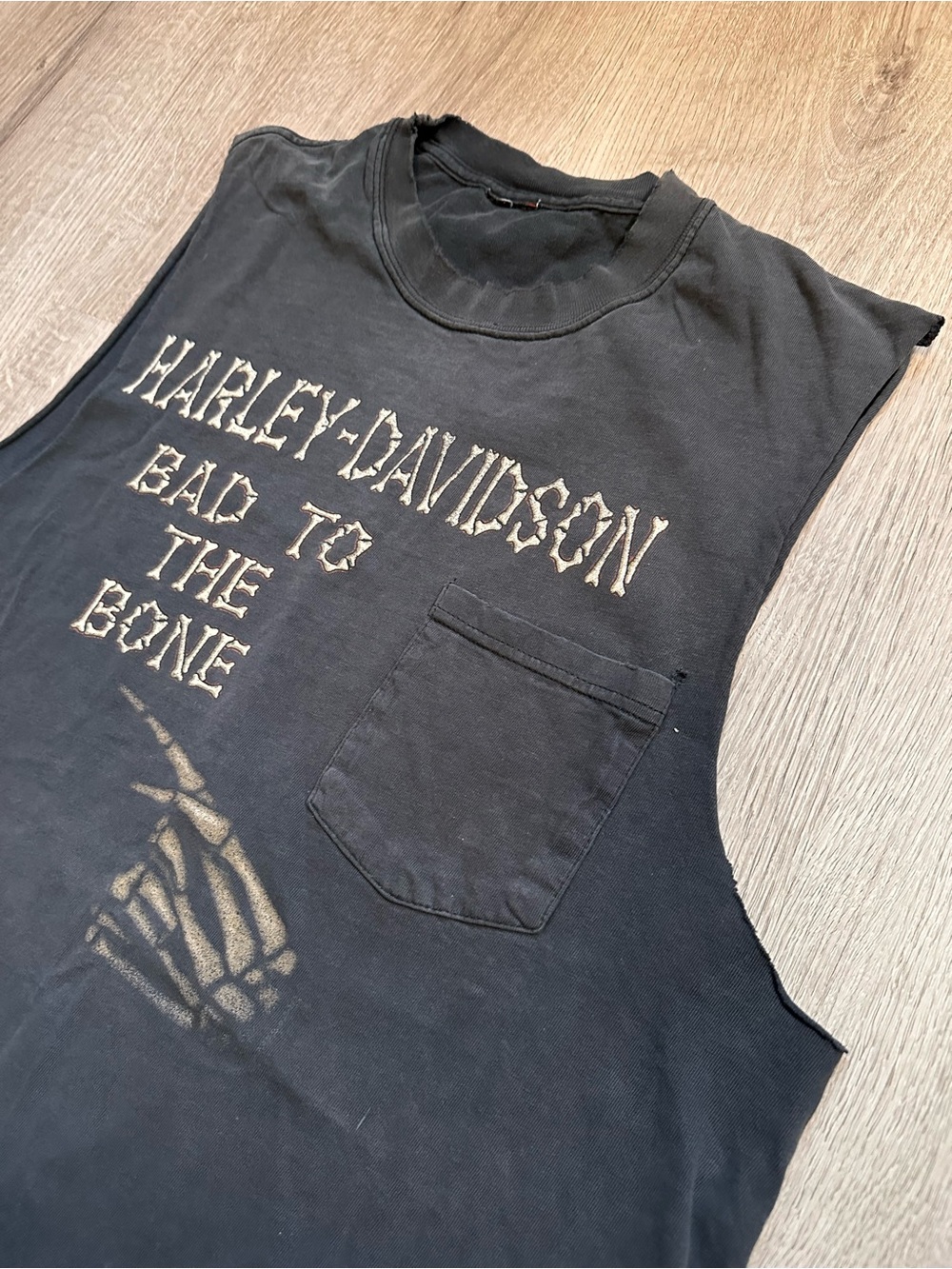 Vintage Harley-Davidson ‘Mother Road’ Arizona Black Sleeveless Tee